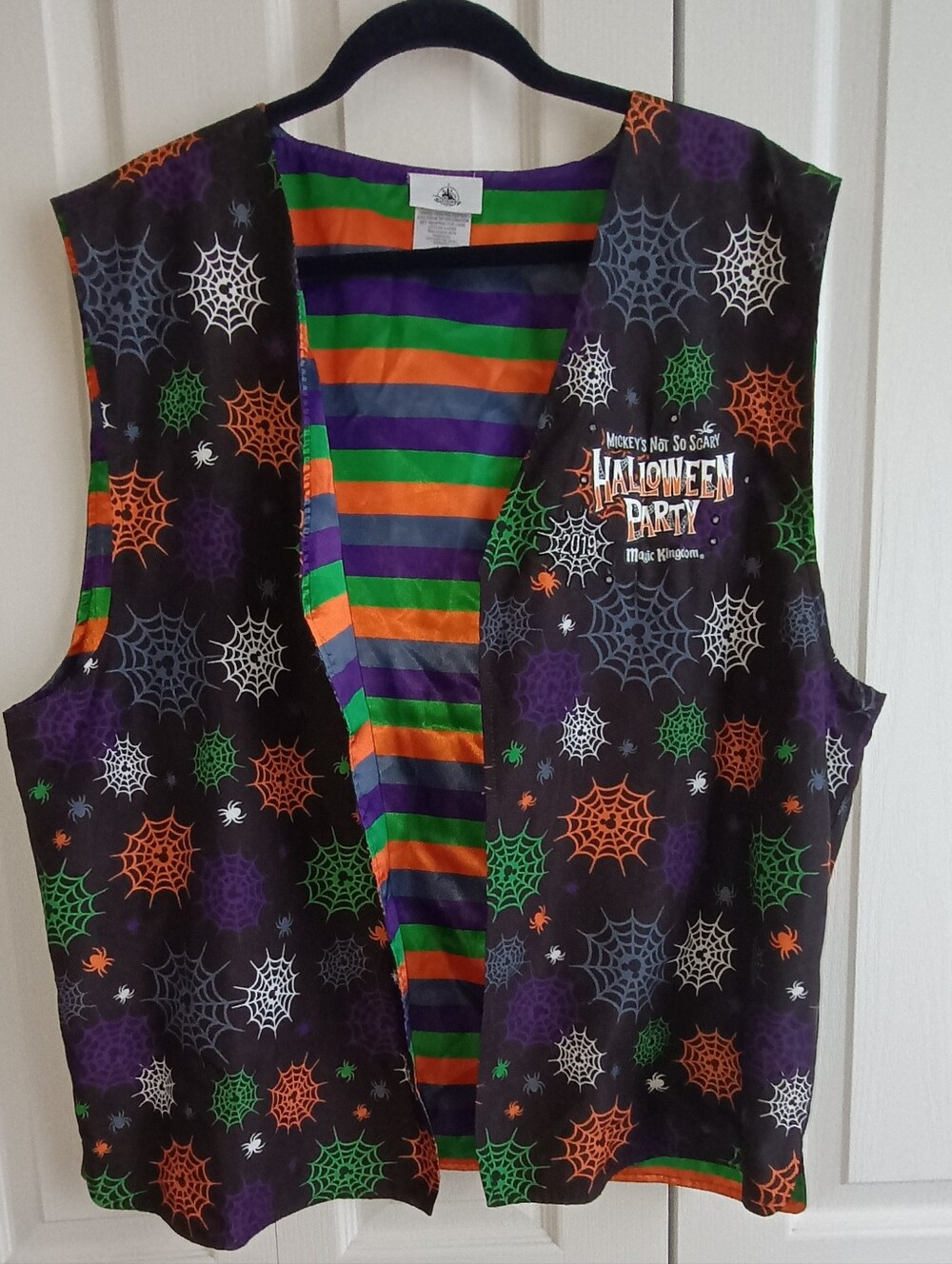 Disney Mickey's Not So Scary Halloween Party Light Up Vest L/XL - UNTESTED AS IS